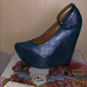 NEW W/Box. Jeffrey Campbell Aubrey wedge